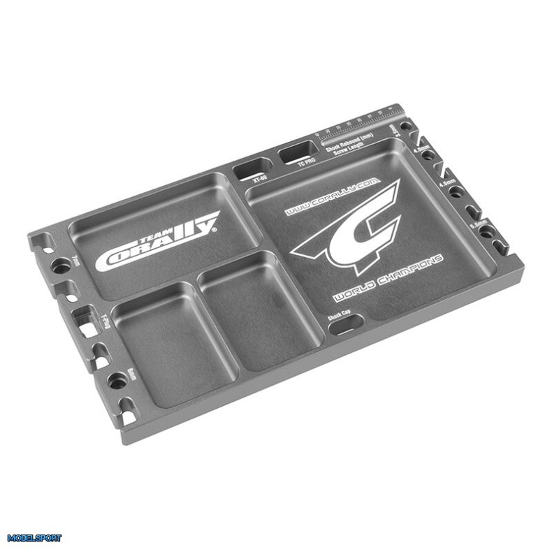 Team Corally Pit bakke Aluminium Titanium farve