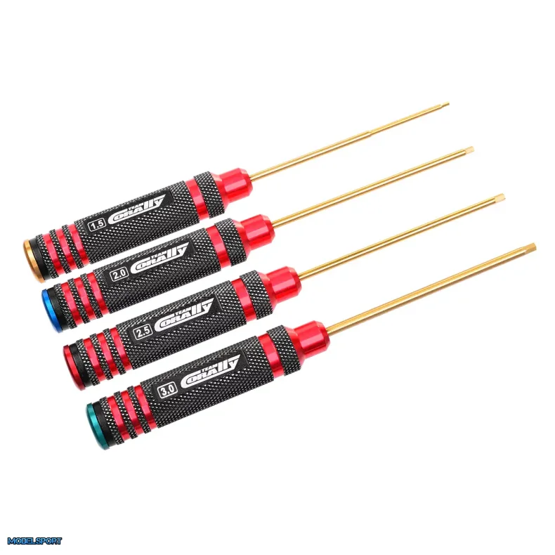 Team Corally Pro Hex Tool Set Ti-Ni Coated 1.5 / 2.0 / 2.5 / 3.0 mm 4 pcs