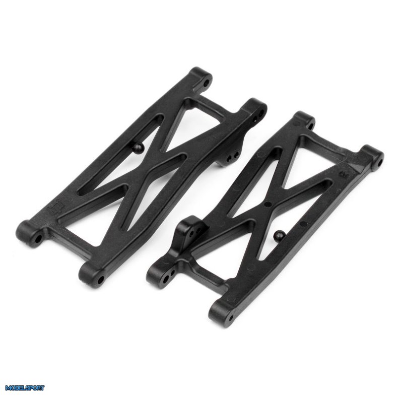 HPI 100410 Graphite Rear Suspension Arm Set (Firestorm)