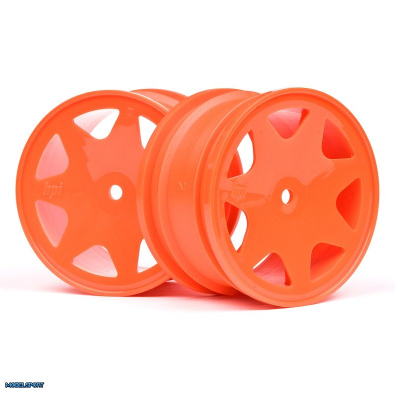 HPI 100623 Ultra 7 Wheels Orange 35mm (2Pcs)