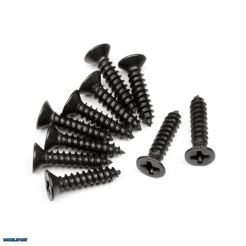 HPI 101245 Tp. Flat Head Screw M3*14mm (10Pcs)
