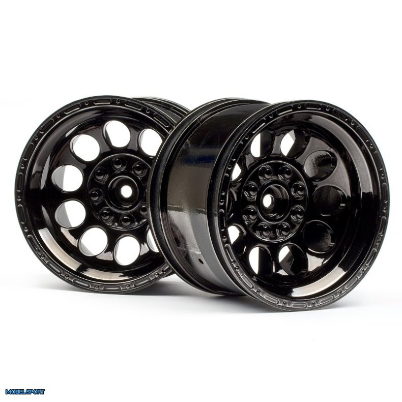 HPI 101252 Bullet ST Wheels Black Chrome (Pr)