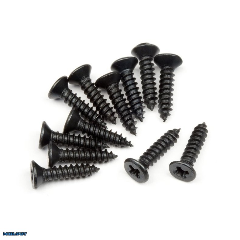 HPI 101273 Tp. Flat Head Screw M2.6X12mm (12Pcs)
