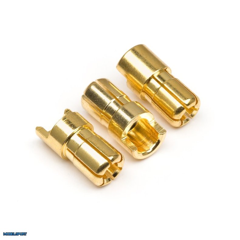 HPI 101952 Male Gold Connectors (6.0mm Dia) (3 Pcs)