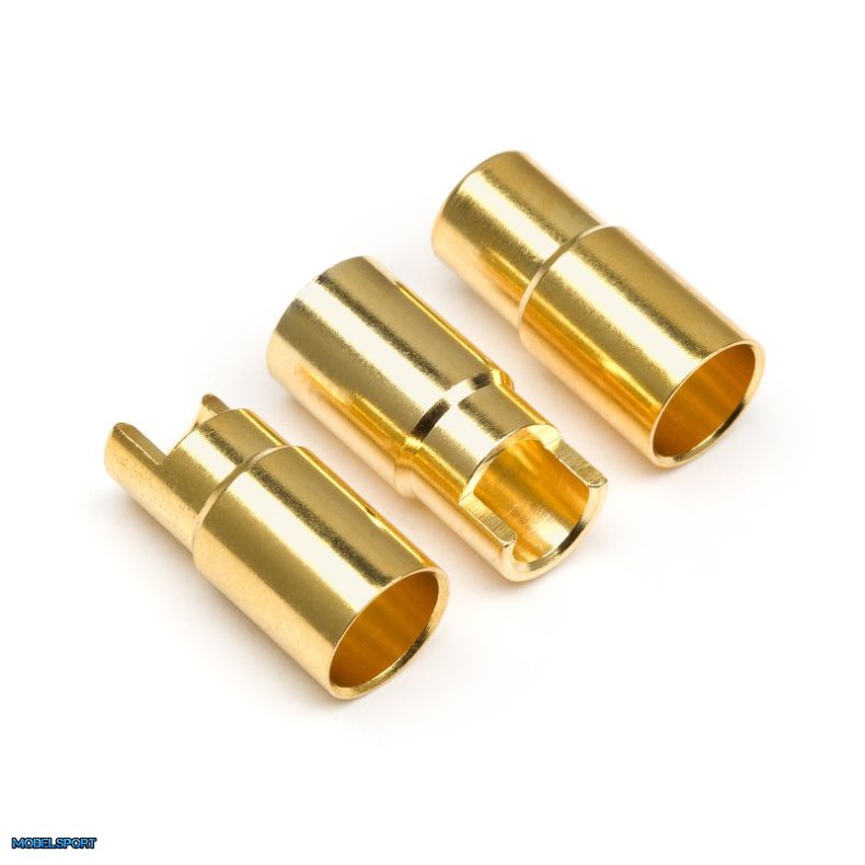 HPI 101953 Female Gold Connectors (6.0mm Dia) (3 Pcs)