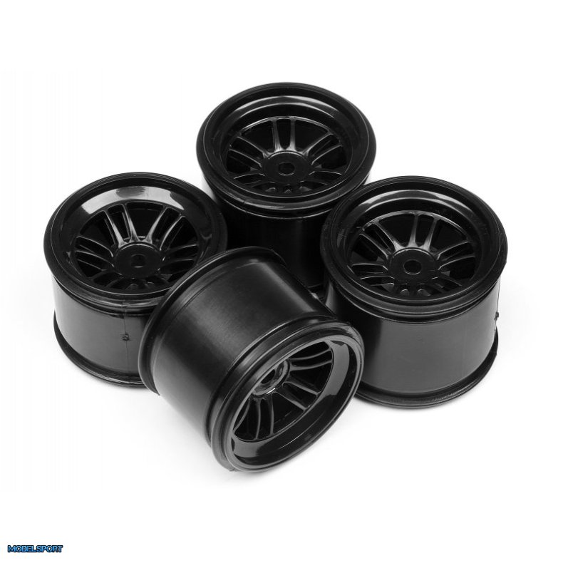HPI 102824 Ft01 Wheel Set (Black/Front 2Pcs/Rear 2Pcs)