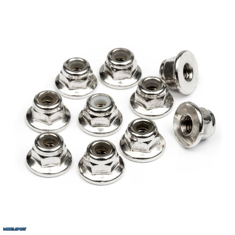 HPI 103671 Flanged Lock Nut M3 (10Pcs)