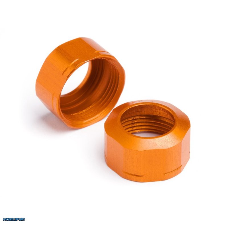 HPI 106633 Shock Cap 12Xm13X0.8mm (Orange/Grooved/2Pcs)