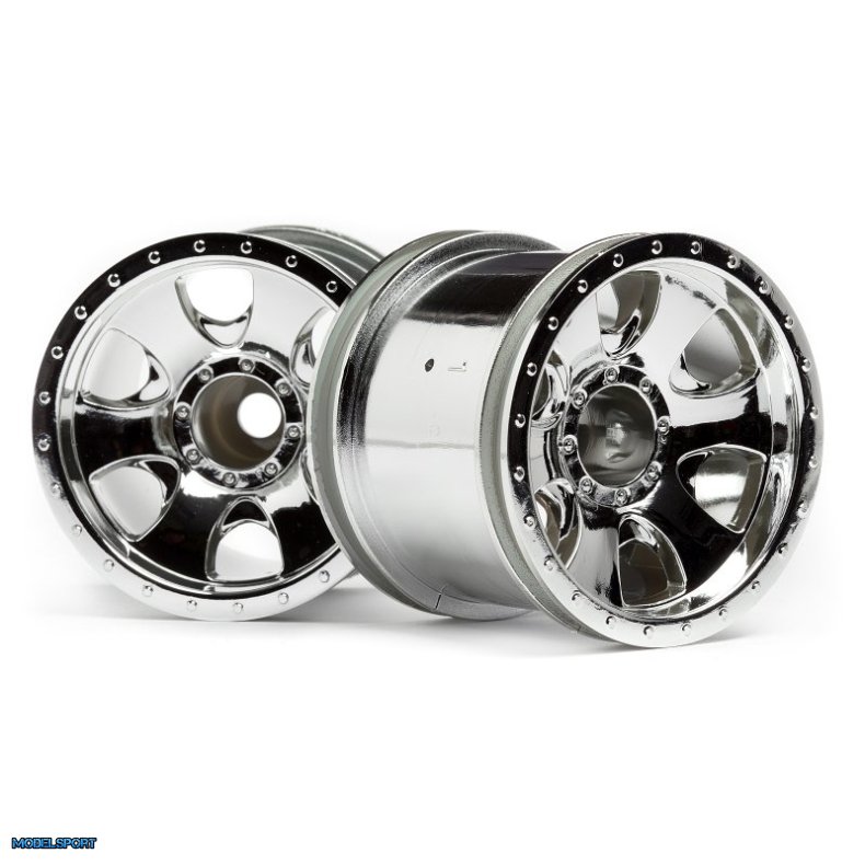 HPI 106722 Warlock Wheel Chrome (2.2In/2Pcs)