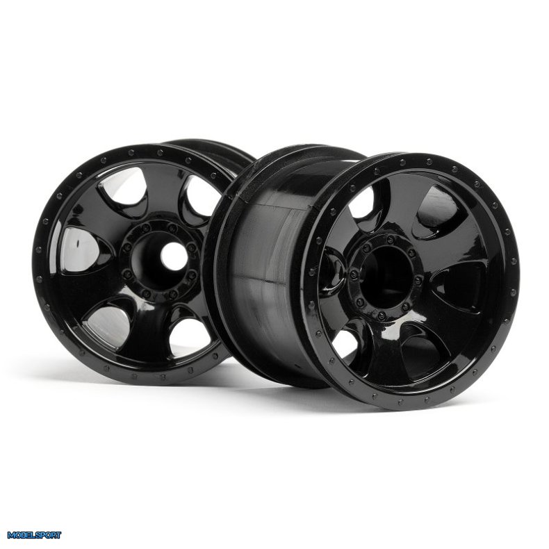 HPI 106724 Warlock Wheel Black (2.2In/2Pcs)