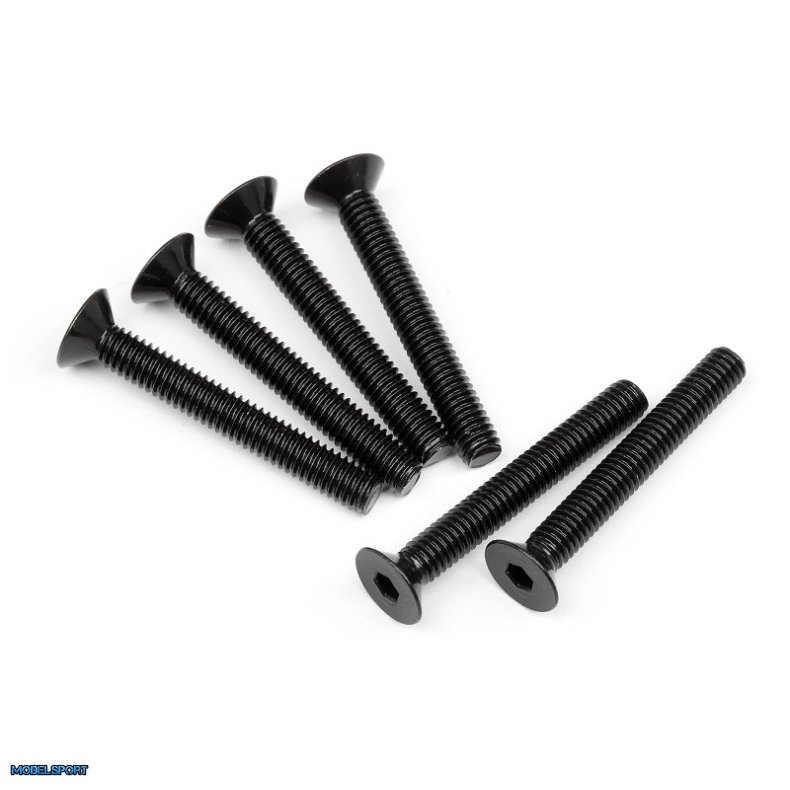HPI 107908 Flat Head Screw M4X30mm (Hex Socket/6Pcs)