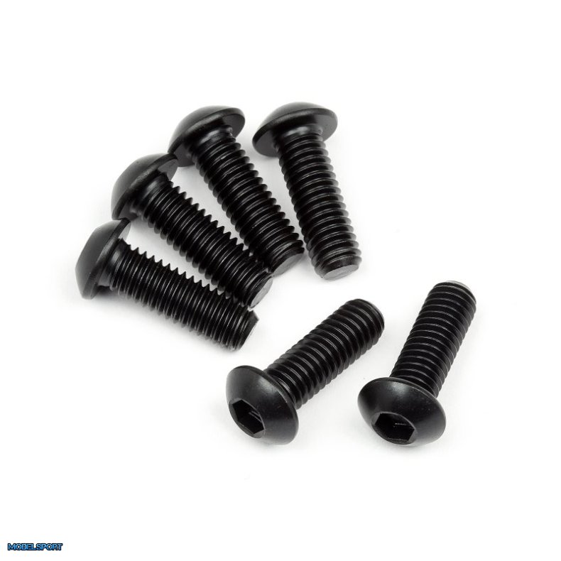 HPI 108709 Button Head Screw M6X18mm (Hex Socket) (6Pcs)
