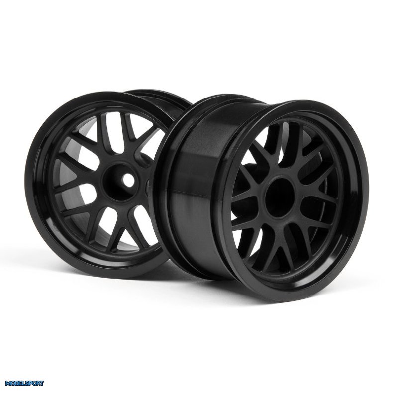 HPI 109156 BBS Spoke Wheel 48X31mm Black (9mm Offset/2pcs)