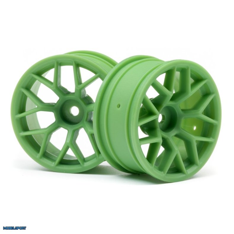 HPI 112811 RTR Wheel 26mm Green (6mm Offset/2Pcs)