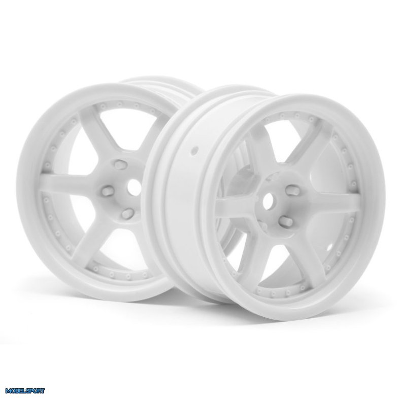 HPI 112813 Hre C106 Wheel 26mm White (6mm Offset/2Pcs)