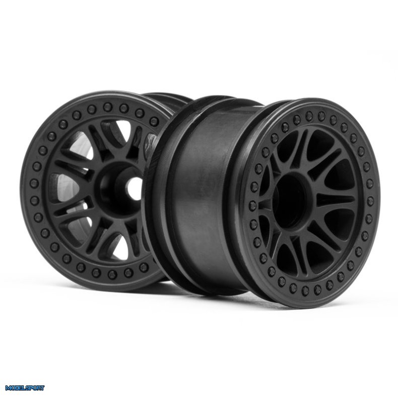 HPI 113337 Split 8 Truck Wheel (Black/2Pcs)