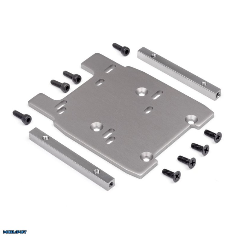 HPI 115354 Motor Plate (Gray/4mm)