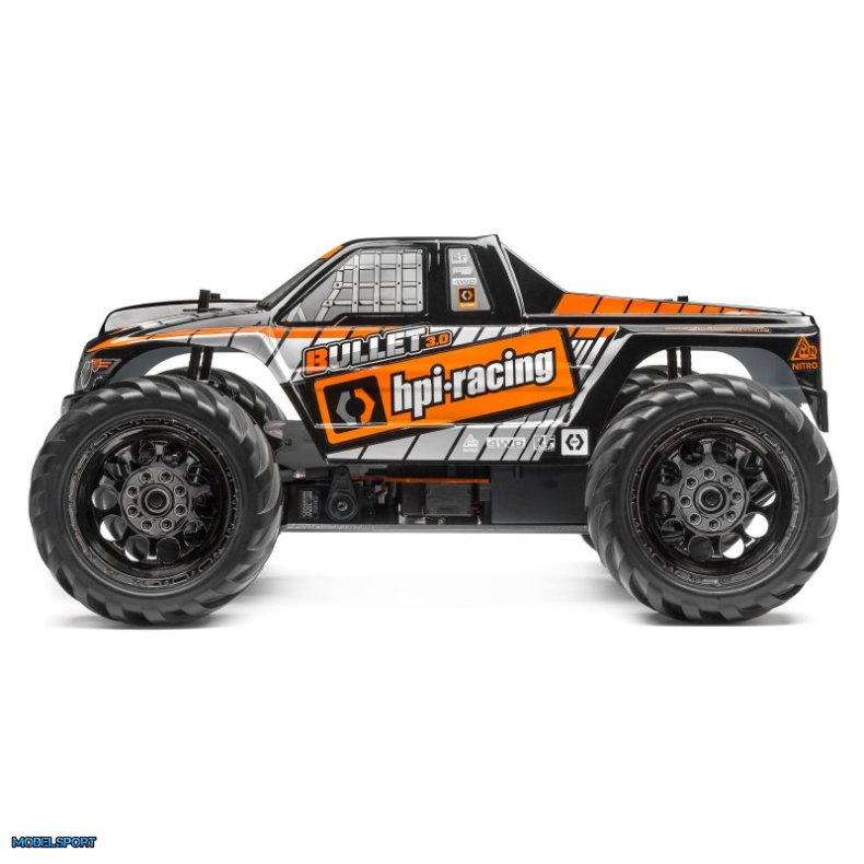 HPI 115508 Trimmed And Painted Bullet 3.0 Mt Body (Black)