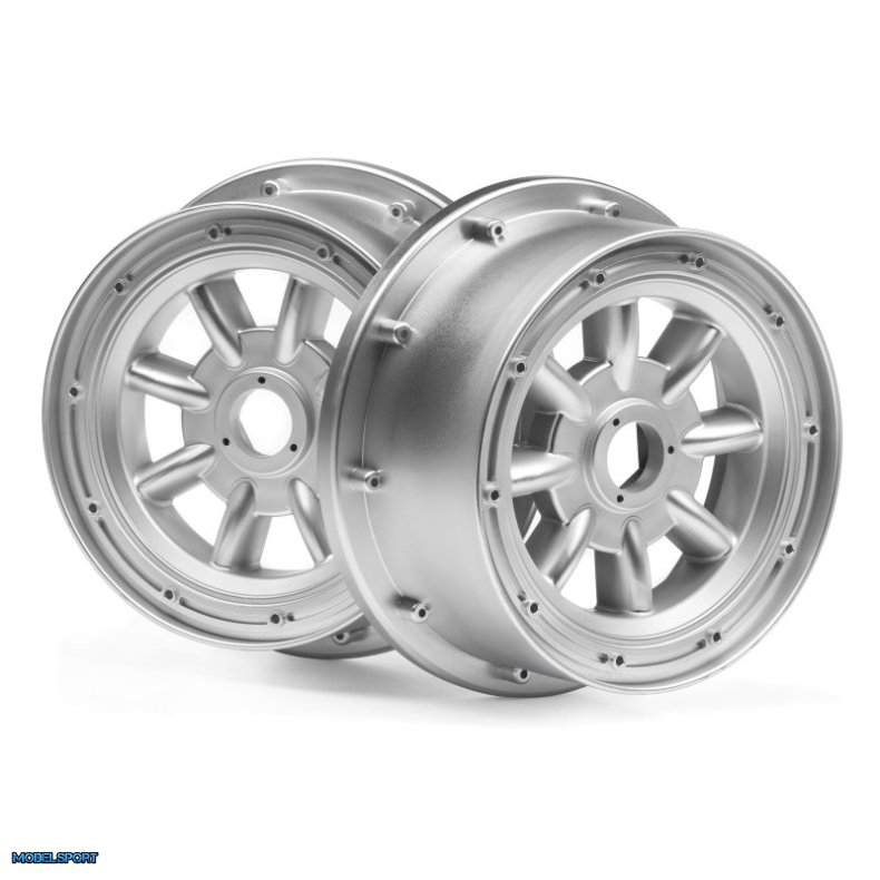 HPI 115765 Ml-8 Wheel Silver front (120X60mm/2Pcs)
