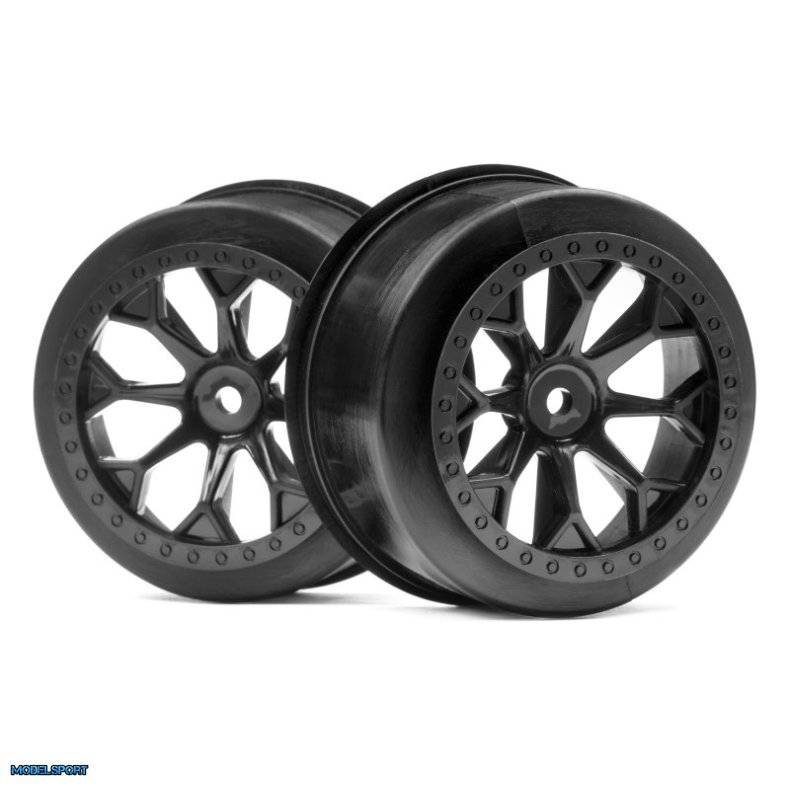 HPI 116521 8-Shot Sc Wheel (Black/2Pcs)