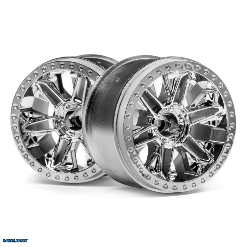 HPI 116736 6-Shot St Wheel (Chrome/2Pcs)