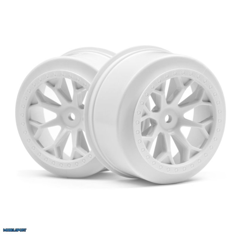 HPI 116741 8-Shot Sc Wheel (White/2Pcs)