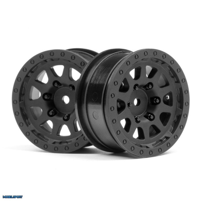 HPI 116840 Cr-10 Wheel 1.9 (Black/2Pcs)