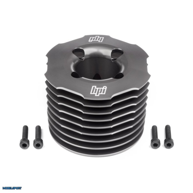 HPI 117268 Aluminum Heatsink Head (Gunmetal/F5.9)