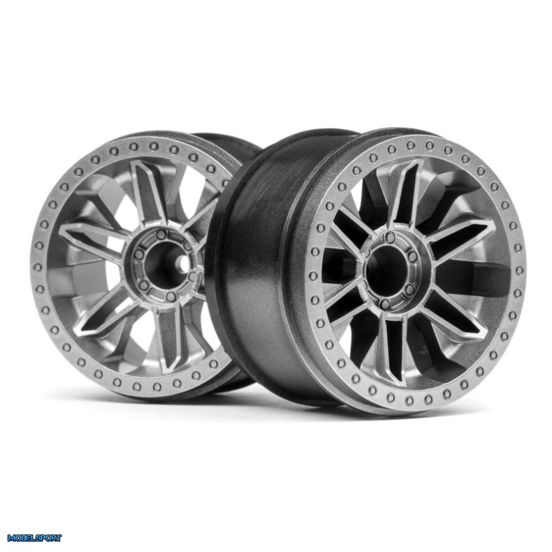 HPI 120136 6-Shot ST Wheel (Silver/2 pcs)