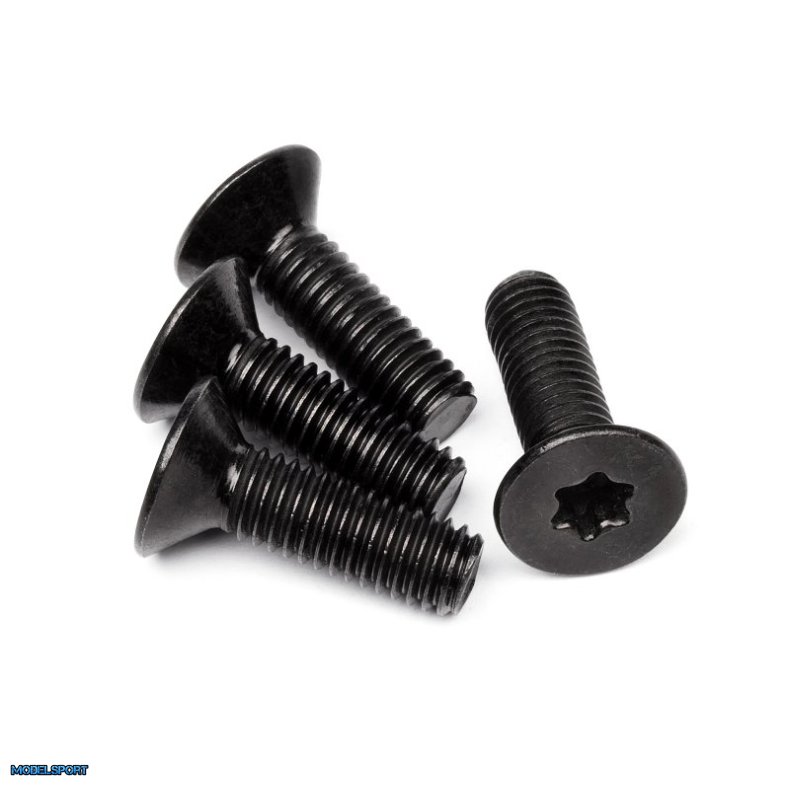 HPI 15457 Flat Head Torx Screw M6X20mm (4Pcs)