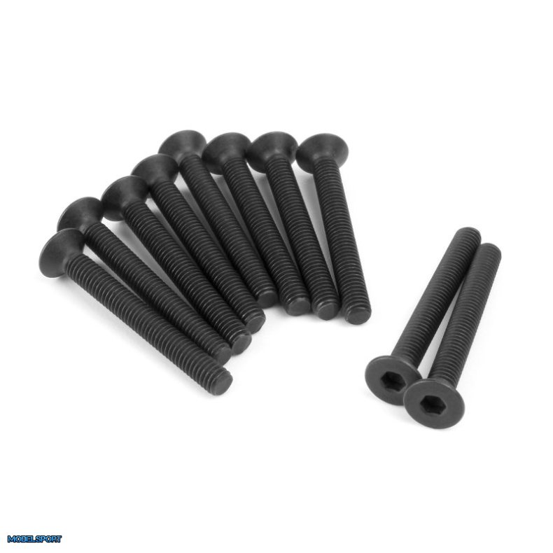 HPI 160380 FLAT HEAD SCREW M3x25mm (HEX SOCKET/10pcs)