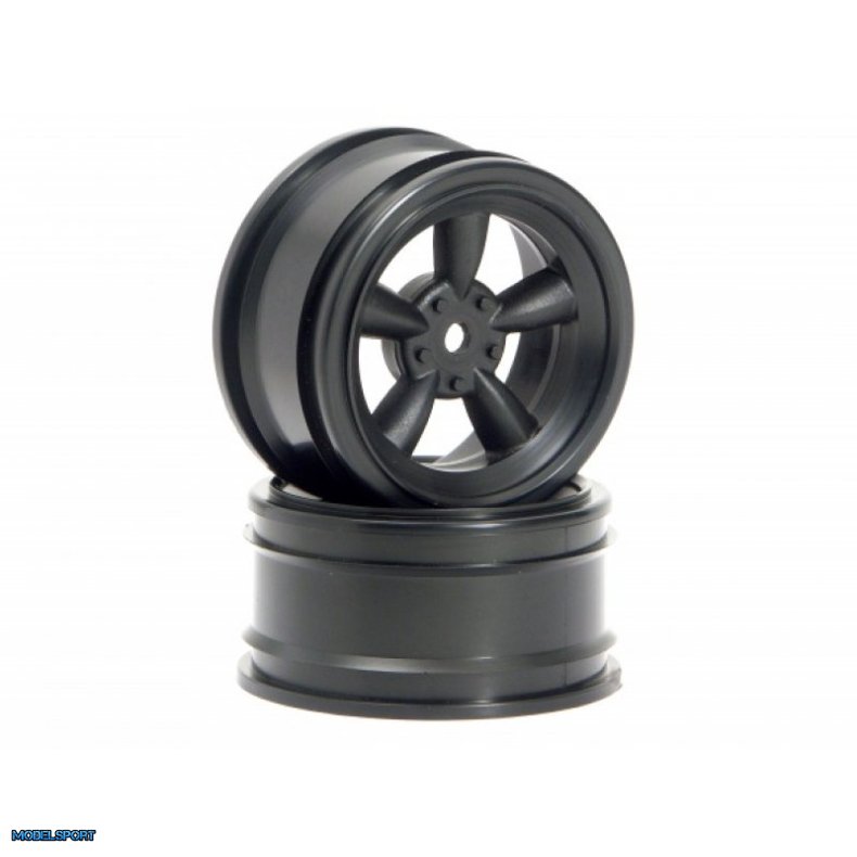HPI 3816 Vintage 5 Spoke Wheel 26mm Black (0mm Offset)