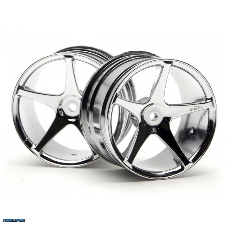 HPI 3032 Super Star Wheel 57X35mm (2.2In) Chromesuper Nitro