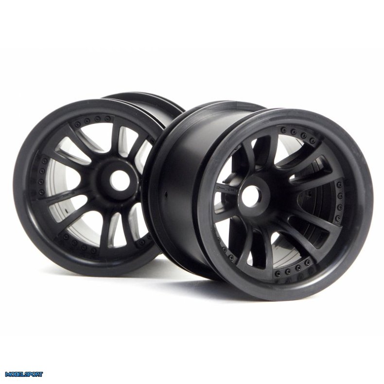 HPI 3051 Split 5 Truck Wheel (Black/2Pcs)