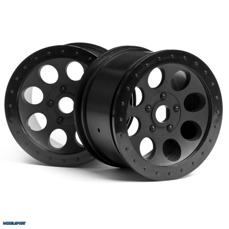 HPI 3186 Mag-8 Wheel Black (83X56mm/2Pcs)