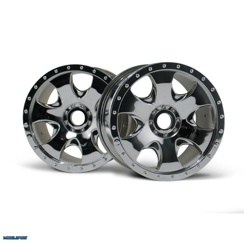 HPI 3192 Warlock Wheel Chrome (83X56mm/2Pcs)