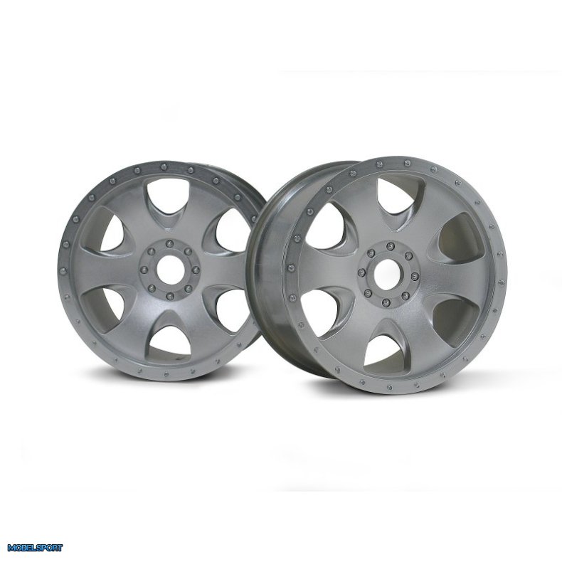 HPI 3193 Warlock Wheel Matt Chrome(83X56mm/2Pcs)