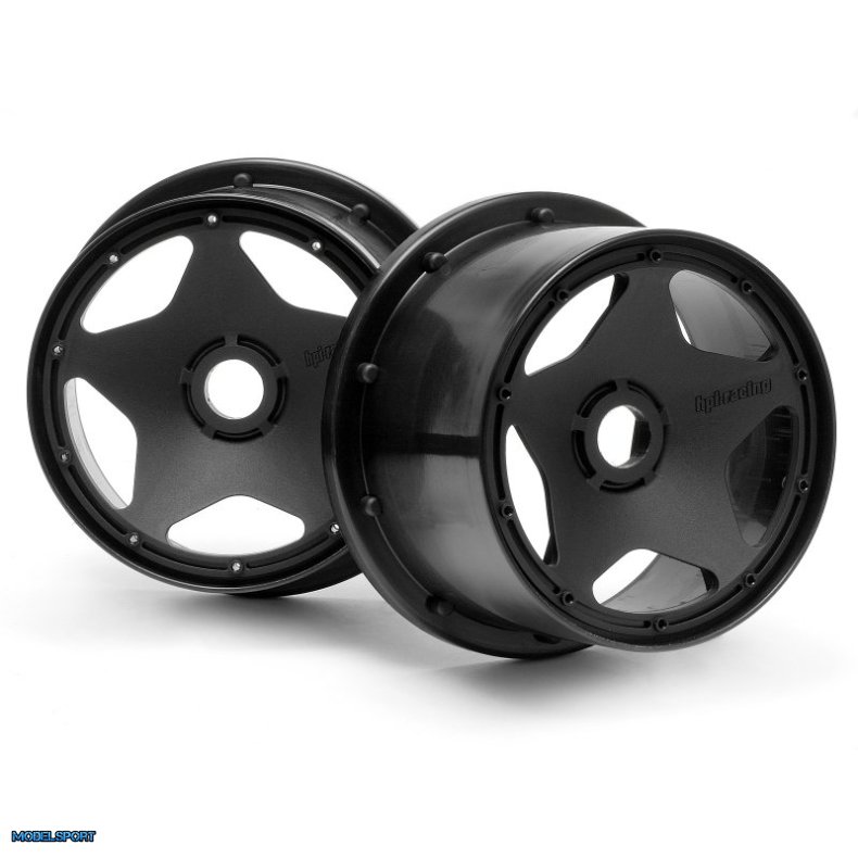HPI 3226 Super Star Wheel Black Rear (120 X 75mm/2Pcs)