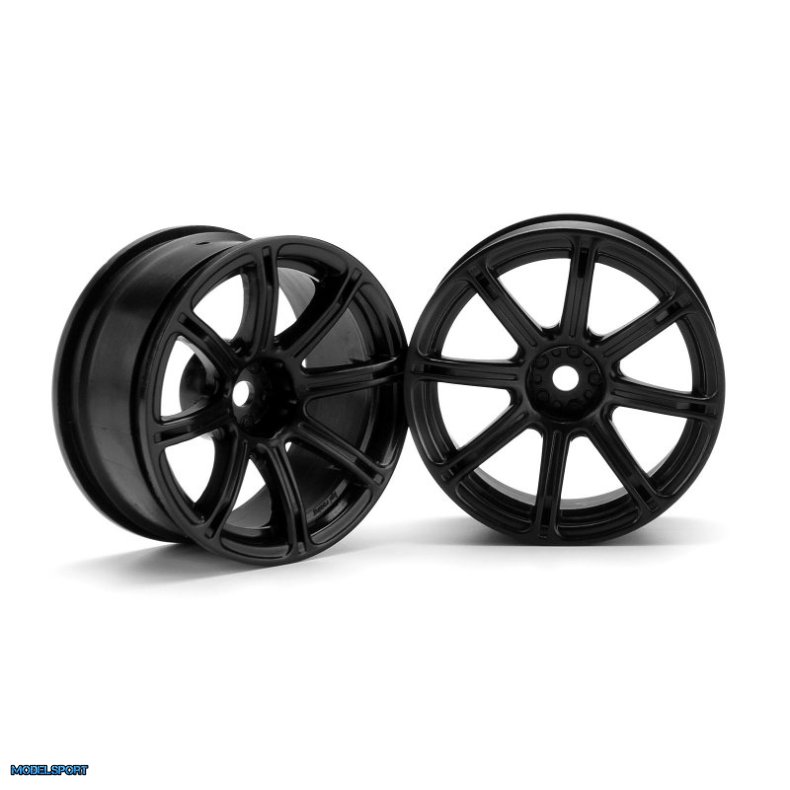 HPI 3307 Work Emotion Xc8 Wheel 26mm Black (6mm Offset)