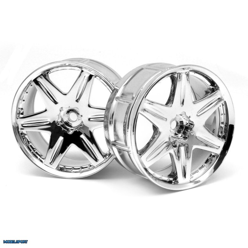 HPI 3343 Lp29 Wheel Work Ls406 Chrome (2Pcs)