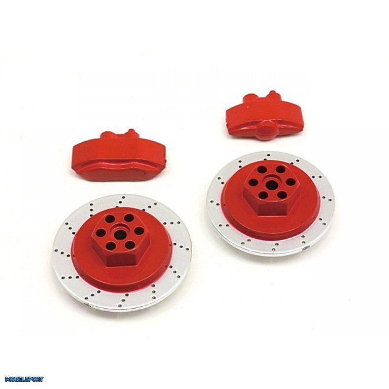 HPI 33450 E10 Brake Disc &amp; Caliper Set (Red)