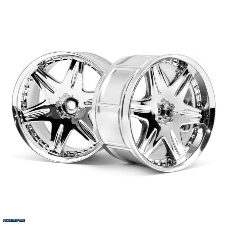 HPI 3345 Lp35 Wheel Work Ls406 Chrome (2Pcs)
