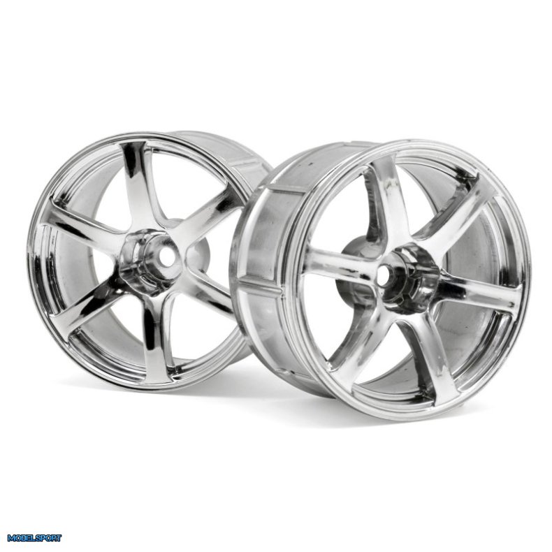 HPI 33466 Lp32 Wheel Yokohama Avs Model T6 Chrome (2Pcs)