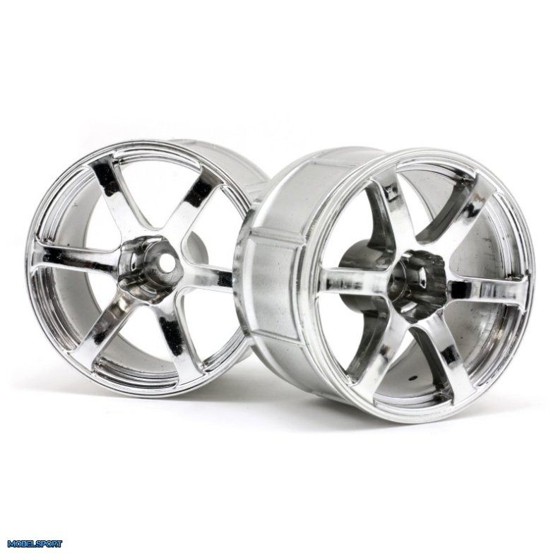 HPI 33467 Lp35 Wheel Yokohama Avs Model T6 Chrome (2Pcs)