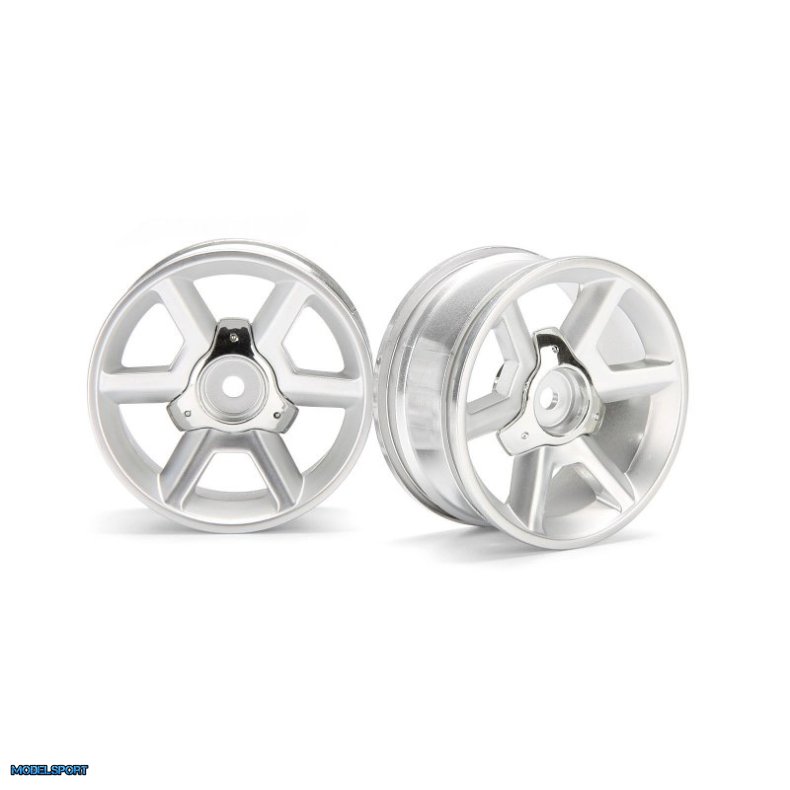 HPI 33471 GT Wheel Silver (6mm Offset/2Pcs)
