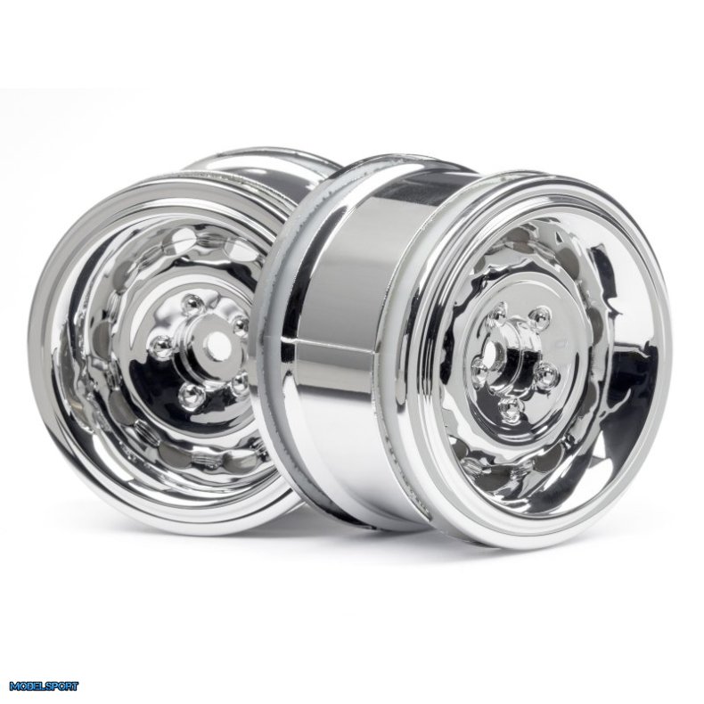 HPI 33473 Vintage Wheel Cc Type 31mm Chrome 6mm Offset