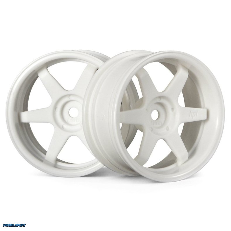 HPI 3845 Te37 Wheel 26mm White (6mm Offset)