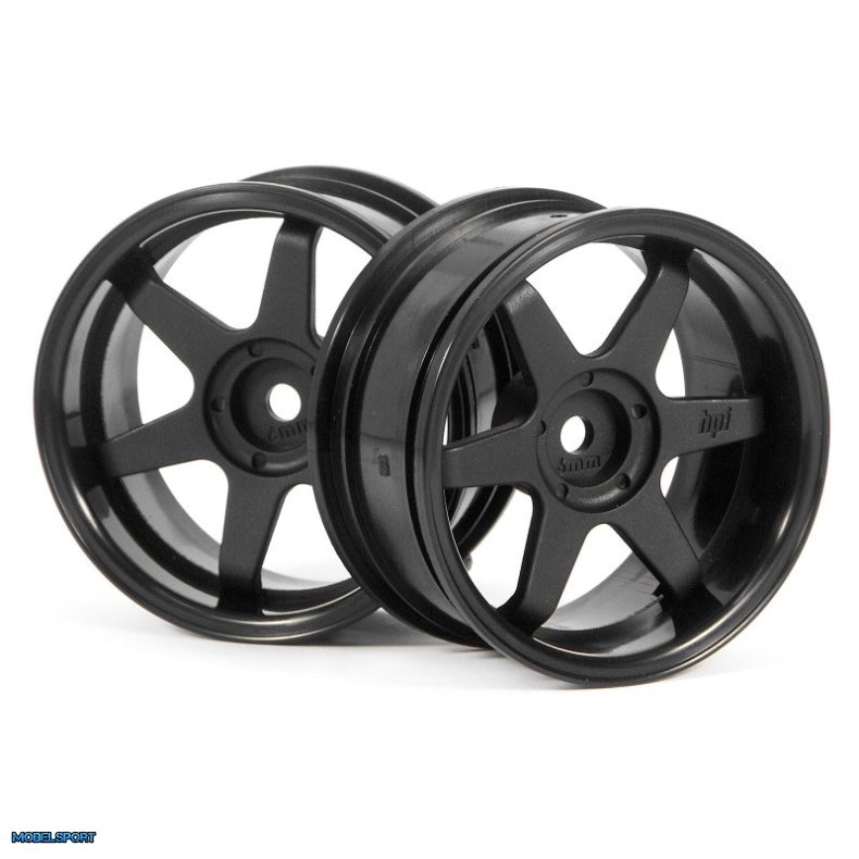 HPI 3846 Te37 Wheel 26mm Black (6mm Offset)