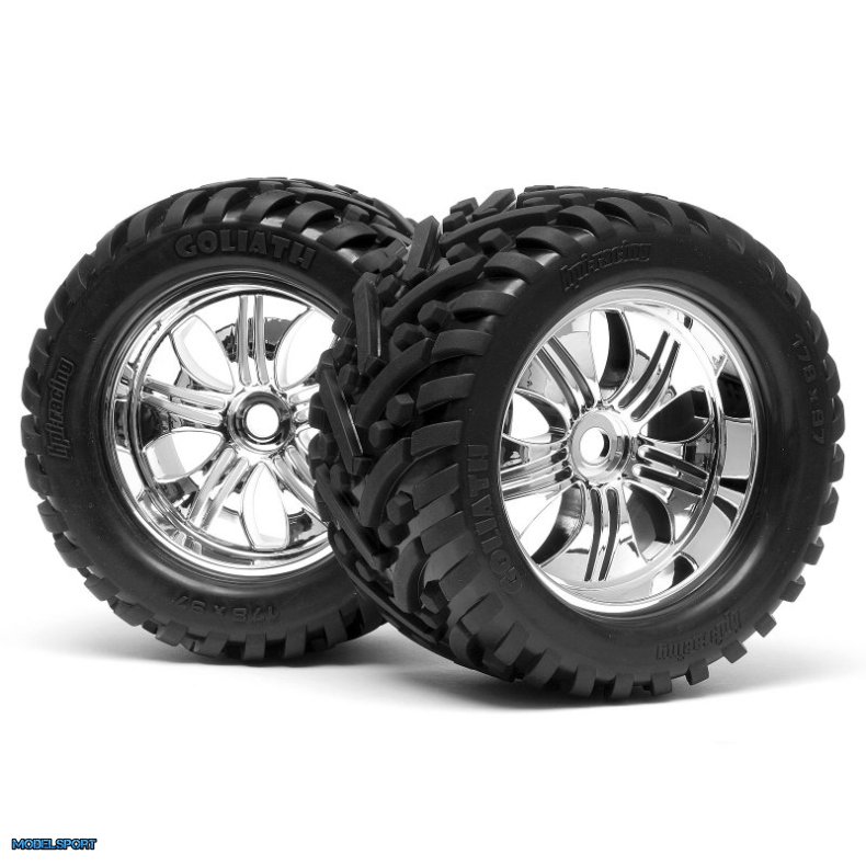 HPI 4728 Mounted Goliath Tire 178X97mm On Tremor Wheel Crm