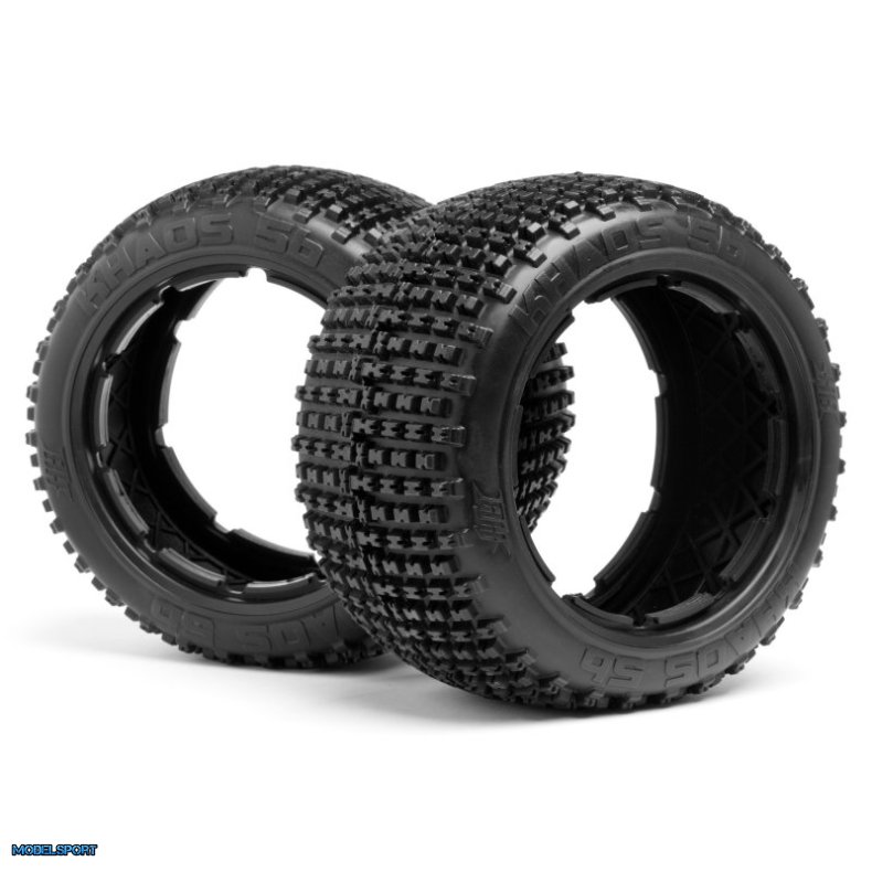 HPI 67972 Khaos Tire (White/Baja 5B/Rear/2Pcs)